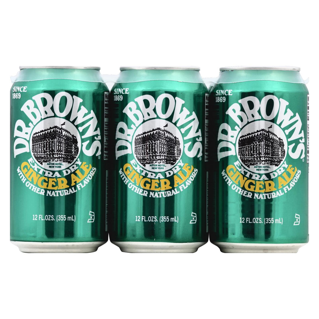 Dr. Brown - Soda Ginger Ale - Case Of 4 - 6/12 Fz - Maras Green